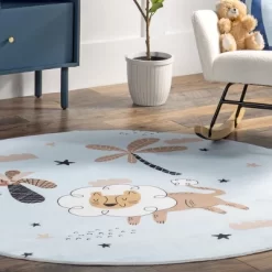 NuLOOM Jalissa Lion Dreams Machine Washable Kids Area Rug -Children Furniture Store GUEST 5d7ebb67 e496 4fb1 9fd6 105dbe2aca3f