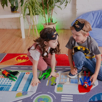 KC CUBS | Batman Gotham City Boy & Girl Kids City Road Car Vehicle Traffic Educational Learning & Game Nursery Classroom Rug Carpet 6 KC CUBS | Batman Gotham City Boy & Girl Kids City Road Car Vehicle Traffic Educational Learning & Game Nursery Classroom Rug Carpet - Image 4