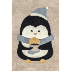 NuLOOM Mosby Penguin Machine Washable Kids Area Rug -Children Furniture Store GUEST 5e3a641e 3413 4efa ab6c e69e3bff221d