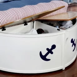 Twin Collindale Boat Design Kids' Bed With Trundle White/Oak - MiBasics -Children Furniture Store GUEST 5f2c8652 9c1e 44aa a0b6 806d1efad36c