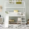 Twin Size House Shape Loft Bed With Slides, White - ModernLuxe -Children Furniture Store GUEST 611a6c8b 4bb8 4419 885d 267e7fdd1c42