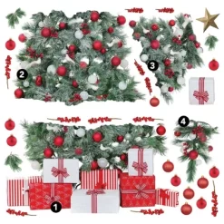 Christmas Tree Giant Peel & Stick Wall Decals With String Lights Green - RoomMates -Children Furniture Store GUEST 62edad5d e266 4f8a 916b e7c1d991a670