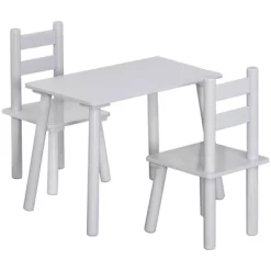 Qaba Kids Wooden Table And Chair Activity Set For Arts, Crafts, Dinning, And Reading For Toddlers Age 2 To 5 -Children Furniture Store GUEST 6300c25a 0614 463e 9270 ea15f6aa3110