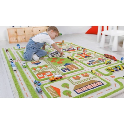 52.5"x71" Traffic Green 3D Play Rug - IVI 17 52.5"x71" Traffic Green 3D Play Rug - IVI - Image 15