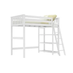 Max & Lily Twin-Size High Loft Bed With Bookcase -Children Furniture Store GUEST 640fd18f 1e71 4f49 b5d6 a387c46355f4