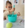 Tovla Jr. 5pc Bowl And Pitcher Set With Recipe Cards Yellow/Green/Teal -Children Furniture Store GUEST 649fe4b0 8787 492b 97e2 df77be195c33