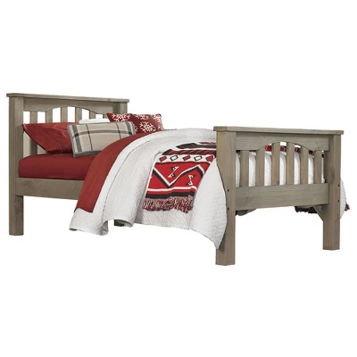 Kids' Twin Highlands Harper Panel Bed Driftwood - Hillsdale Furniture 3 Kids' Twin Highlands Harper Panel Bed Driftwood - Hillsdale Furniture