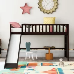 Twin Size Loft Bed With Ladder And Slide-ModernLuxe -Children Furniture Store GUEST 656c344c 6079 4d92 a960 6a688aa602c0