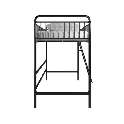 Twin Kaila Metal Loft Bed Black - Room & Joy 6 Twin Kaila Metal Loft Bed Black - Room & Joy - Image 4