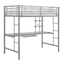 Full Analise Metal Loft Bed With Wood Desk - Saracina Home 19 Full Analise Metal Loft Bed With Wood Desk - Saracina Home -Children Furniture Store GUEST 65db471a 0750 4114 b31f cdc27a8b6172