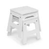 Melissa & Doug Wooden Stools - Set Of 2 - White -Children Furniture Store GUEST 6614110c c8a6 4f58 9c67 3151aacd15ee