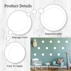Polka Dots Wall Decor White - Decalcomania -Children Furniture Store GUEST 661d5446 ccaf 4fa0 8c21 7316d92ada92