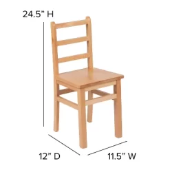 Flash Furniture Kids Natural Solid Wood Table And Chair Set For Classroom, Playroom, Kitchen -Children Furniture Store GUEST 66977dda ee60 4991 ba1c a2128c0381c2 1
