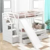 Twin Over Full Bunk Bed With Drawers,Storage Staircase And Slide-ModernLuxe -Children Furniture Store GUEST 67f94d5b efa8 4426 ba5f f42d89990bad