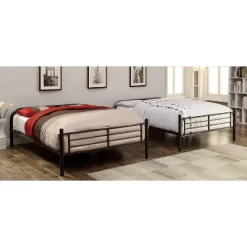 HOMES: Inside + Out Twin Over Twin Kids' Dero Bed Black - IoHOMES