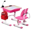 Costway Adjustable Children Study Desk Chair Set W/Winged Backrest Pink -Children Furniture Store GUEST 695a6ed4 54e0 4e53 99ea 46d33ab53c21