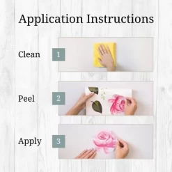 Pastel Floral Wall Decor - Decalcomania -Children Furniture Store GUEST 69d225e0 2a68 4702 9089 33666b40f1d7 1