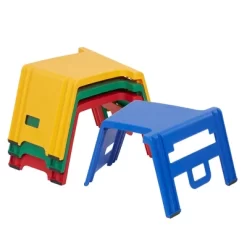 ECR4Kids Linking Stools, Children's Stackable Seat, Portable Floor Table, 4-Piece -Children Furniture Store GUEST 6bb94612 3967 4286 96db 9a539a466aef