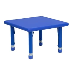 Emma And Oliver 24" Square Plastic Height Adjustable Activity Table -Children Furniture Store GUEST 6c26c306 5d15 4460 b9f7 5f6747a07da3