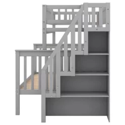 Twin Over Full Stairway Bunk Bed With Storage-ModernLuxe -Children Furniture Store GUEST 6c2c2ba0 3b0c 4a35 a0be ba9020108a8a