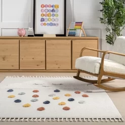 NuLOOM Marleigh Raindrop High-Low Kids Tasseled Area Rug -Children Furniture Store GUEST 6c5159f1 b2ba 4453 ae02 51a9b7c6423d