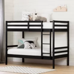 Twin Fakto Solid Wood Bunk Beds Matte Black - South Shore -Children Furniture Store GUEST 6ddc7ba2 69ec 4438 8183 6f9bcc0f3909