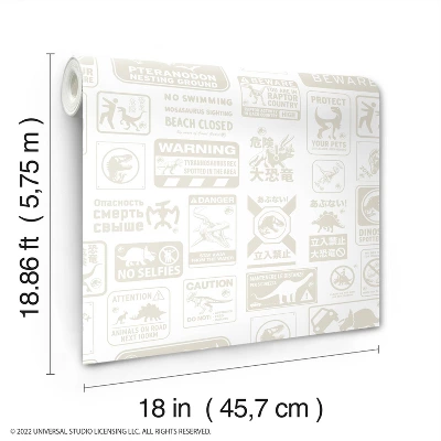 Jurassic World Dominion Signs Peel And Stick Wallpaper - RoomMates 3 Jurassic World Dominion Signs Peel And Stick Wallpaper - RoomMates