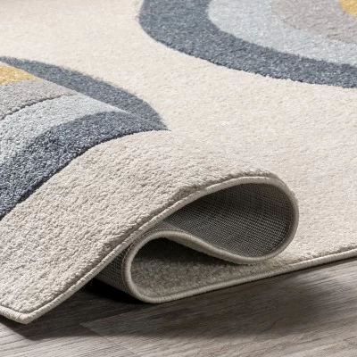NuLOOM Jerri Double Half Rainbow Kids Area Rug 5 NuLOOM Jerri Double Half Rainbow Kids Area Rug - Image 3