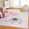 Nursery Elephant Colorful Kids Playroom Indoor Area Rug By Blue Nile Mills -Children Furniture Store GUEST 705c7a8d e445 41db ab59 9b10370529d2