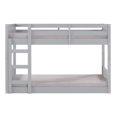 Twin Over Twin Wood Detachable Slat Bunk Bed - Saracina Home 8 Twin Over Twin Wood Detachable Slat Bunk Bed - Saracina Home - Image 6