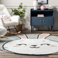 NuLOOM Vera Bunny Machine Washable Kids Area Rug 17 NuLOOM Vera Bunny Machine Washable Kids Area Rug -Children Furniture Store GUEST 712e73c5 2c9f 4a2e 8443 1e8e3560b032