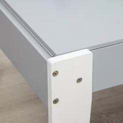 Qaba Large Kids Table And Chairs Set With Storage, Toddler Activity Table, Gray -Children Furniture Store GUEST 716572da c188 4b49 888e 4474766a88df