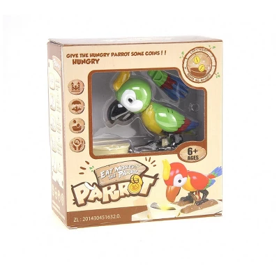 Insten Parrot Piggy Bank Robotic Coin Munching Toy Money Box, Green, 6.6x6.5 Inches 8 Insten Parrot Piggy Bank Robotic Coin Munching Toy Money Box, Green, 6.6x6.5 Inches - Image 6