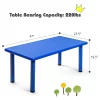 Costway Kids Plastic Rectangular Learn And Play Table Playroom Kindergarten Home Blue -Children Furniture Store GUEST 7214101d 8960 4121 a0d0 71b0ec3a6f33