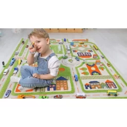 52.5"x71" Traffic Green 3D Play Rug - IVI 36 52.5"x71" Traffic Green 3D Play Rug - IVI -Children Furniture Store GUEST 72b49c36 3fe5 40a5 87ed 5f701da99f05