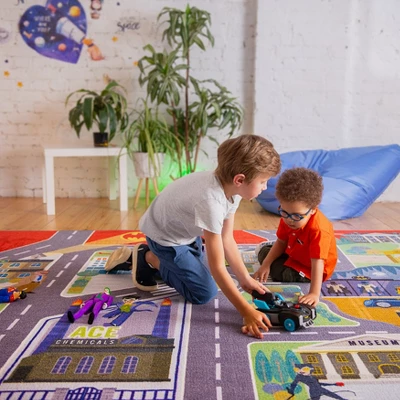 KC CUBS | Batman Gotham City Boy & Girl Kids City Road Car Vehicle Traffic Educational Learning & Game Nursery Classroom Rug Carpet 9 KC CUBS | Batman Gotham City Boy & Girl Kids City Road Car Vehicle Traffic Educational Learning & Game Nursery Classroom Rug Carpet - Image 7