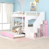 Full Over Full Bunk Bed With Trundle, Stairs, Ladders And Storage Cabinet-ModernLuxe -Children Furniture Store GUEST 733245e5 4b43 45de a2bb 47e6846bad13