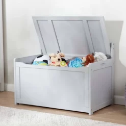 Melissa & Doug Wooden Toy Chest - Gray -Children Furniture Store GUEST 73486334 f992 4db0 a327 adb28672f777