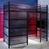 Twin Battle Den Gaming Bunk Bed With TV Mount Black - X Rocker -Children Furniture Store GUEST 73c5ae98 ba73 4b1a 93bc 46c79a651ef0