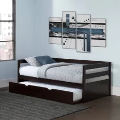 Twin Kids' Caspian Daybed With Trundle Chocolate - Hillsdale Furniture -Children Furniture Store GUEST 74c25537 1c65 48b1 b563 40f3afc8727f