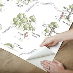 Winnie The Pooh 100 Acre Wood Map Peel And Stick Wallpaper - RoomMates -Children Furniture Store GUEST 75066b3d 4050 4a00 929f 7ee5886eb4b1