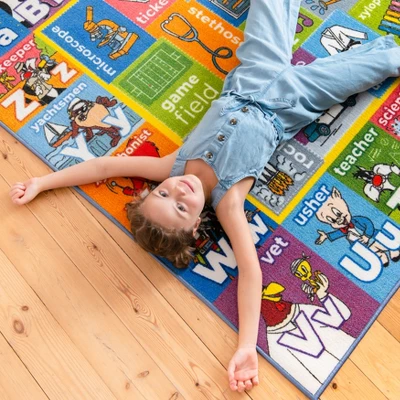 KC CUBS | Looney Tunes Boy & Girl Kids ABC Alphabet, Jobs & Objects Educational Learning & Play Nursery Bedroom Classroom Rug Carpet 8 KC CUBS | Looney Tunes Boy & Girl Kids ABC Alphabet, Jobs & Objects Educational Learning & Play Nursery Bedroom Classroom Rug Carpet - Image 6
