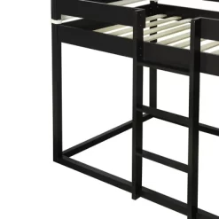 Wood Twin Over Twin Bunk Bed With Tent-ModernLuxe 19 Wood Twin Over Twin Bunk Bed With Tent-ModernLuxe -Children Furniture Store GUEST 78992696 10b1 4220 80b2 28a19d1154fa