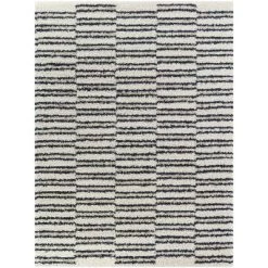 Forbes Striped Shag Kids' Rugs White - Balta Rugs -Children Furniture Store GUEST 78eab398 b8c1 4ad0 aafa 549662c3cf1e
