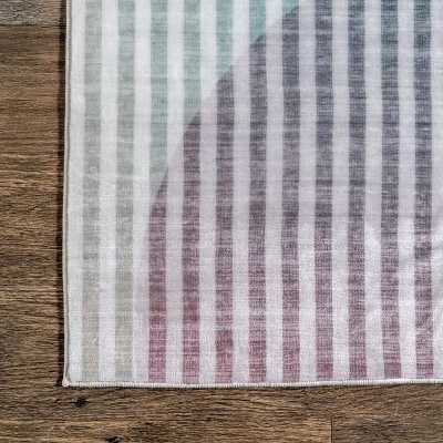 NuLOOM Erikka Abstract Striped Kids Machine Washable Area Rug 6 NuLOOM Erikka Abstract Striped Kids Machine Washable Area Rug - Image 4