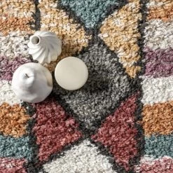 Aidan Diamond Striped Kids Shag Area Rug -Children Furniture Store GUEST 7969a4ee 708e 463c af72 bded2e4d9dee