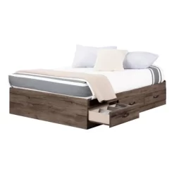 Full Ulysses Mates Bed With 3 Drawers Fall Oak - South Shore -Children Furniture Store GUEST 79756287 946d 4e47 9dd2 f60317a57816