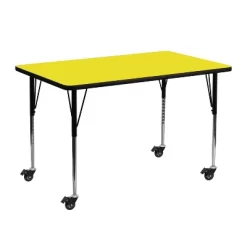Emma And Oliver Mobile 24x48 Rectangle HP Laminate Adjustable Activity Table 10 Emma And Oliver Mobile 24x48 Rectangle HP Laminate Adjustable Activity Table -Children Furniture Store GUEST 79abf887 5fa3 458a 82da 1f6fd8d3fcfd 1