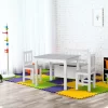 Qaba 4-Piece Kids Table Set With 2 Wooden Chairs, 1 Storage Bench, And Interesting Modern Design -Children Furniture Store GUEST 7d5ebb35 68ff 401e ae7a a279619eb7c1