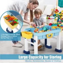 Costway 6 In 1 Kids Activity Table Set W/ Chair Toddler Luggage Building Block Table -Children Furniture Store GUEST 7dd4ddac faf9 4992 9660 f1975eacd383